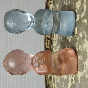 Fenton Vintage Signed Praying Boy and Girl Set